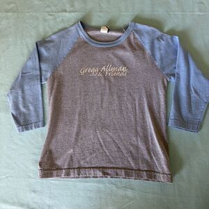 Vintage Gregg Allman & Friends Womens Medium T Shirt Gray Blue